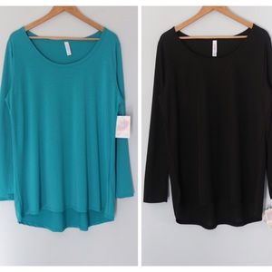 LuLaRoe Lynnae long sleeve shirts bundle size 2XL